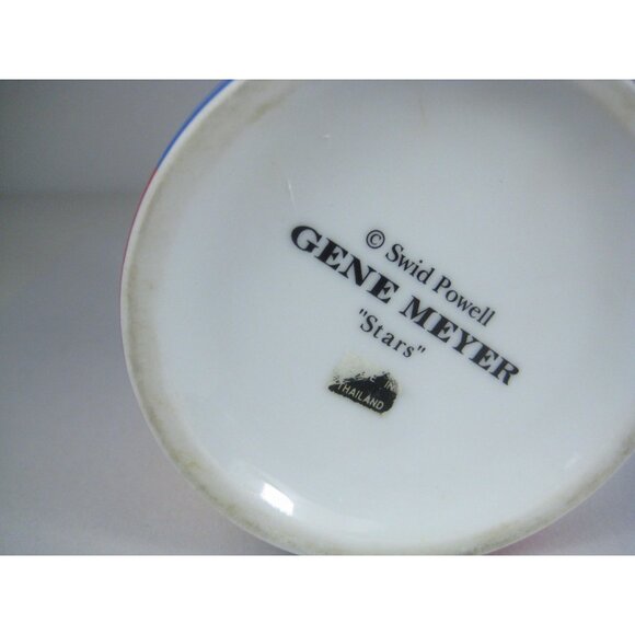 Swid Powell Gene Meyer Stars Porcelain Ceramic Coffee Mug Thailand - Picture 10 of 10